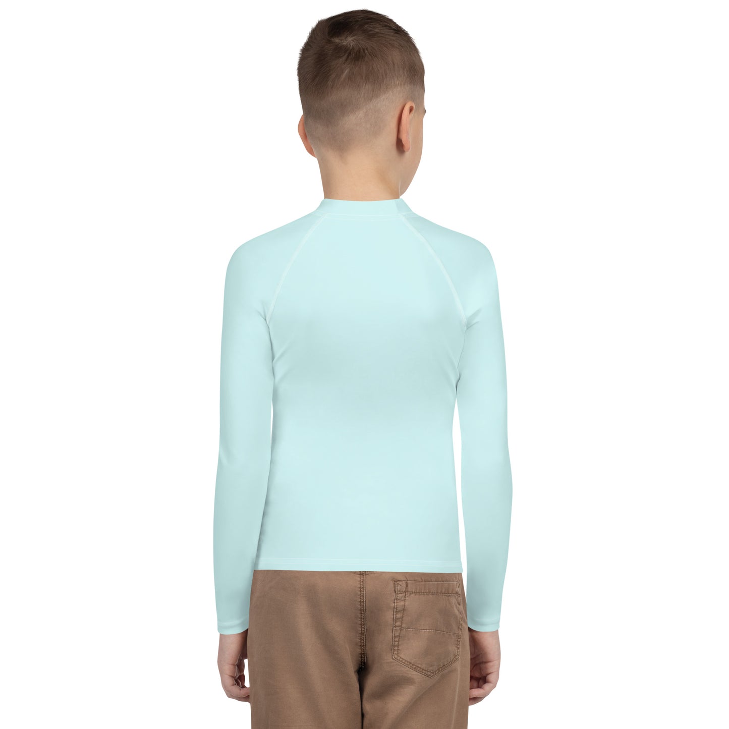 K is for Koala Youth Rash Guard | Minimalist UV Protective Sun Shirt for Tweens in Seafoam