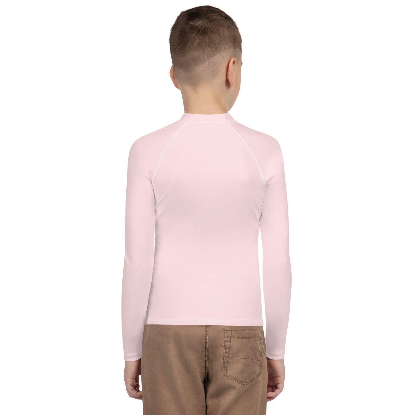 K is for Koala Youth Rash Guard | Minimalist UV Protective Shirt for Tweens in Light Pink