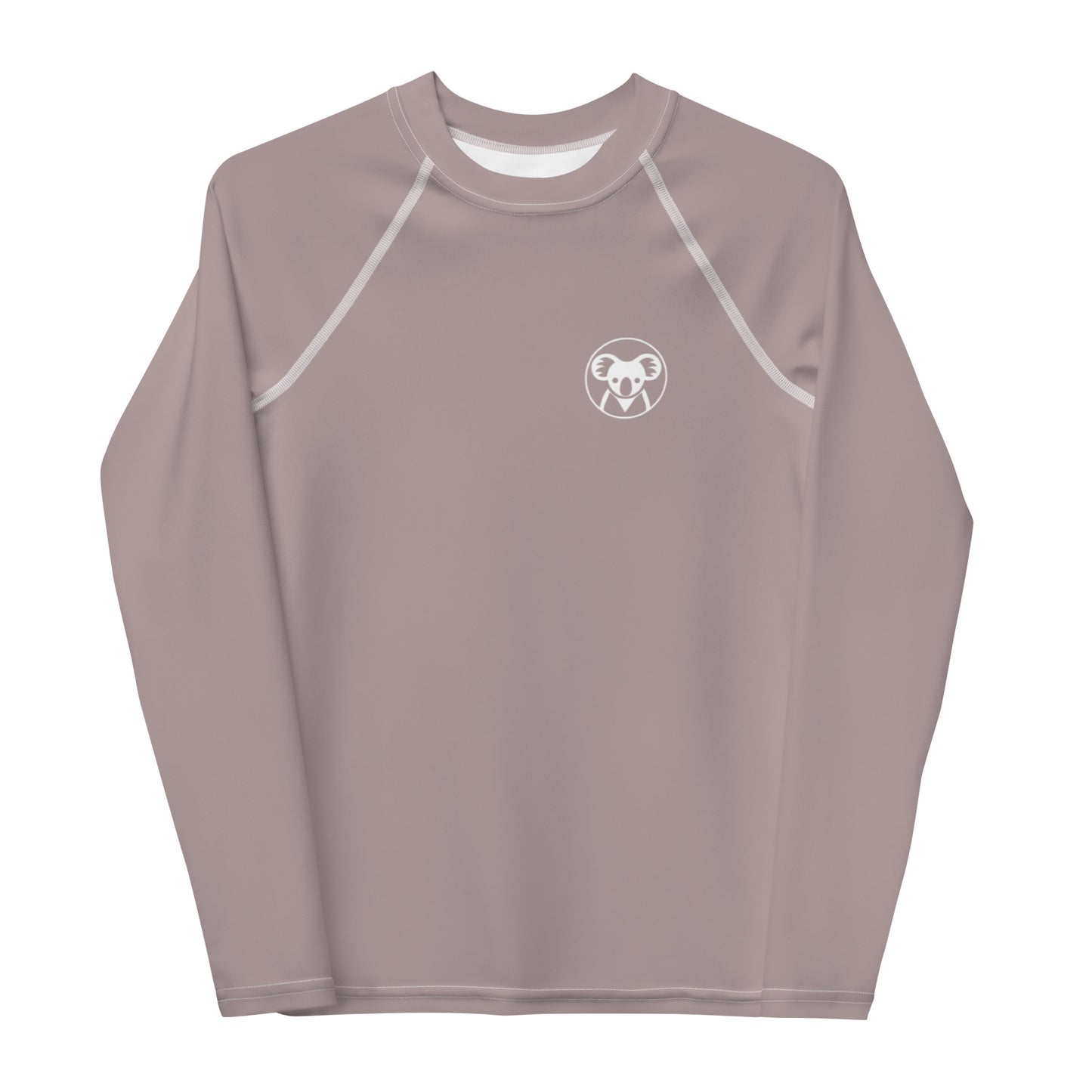 K is for Koala Youth Rash Guard | Minimalist UV Protective Sun Shirt for Teens