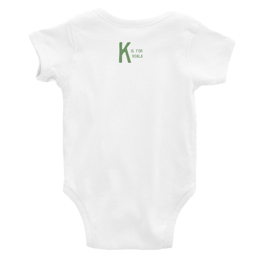 Rosie Rosella Infant Bodysuit - K is for Koala