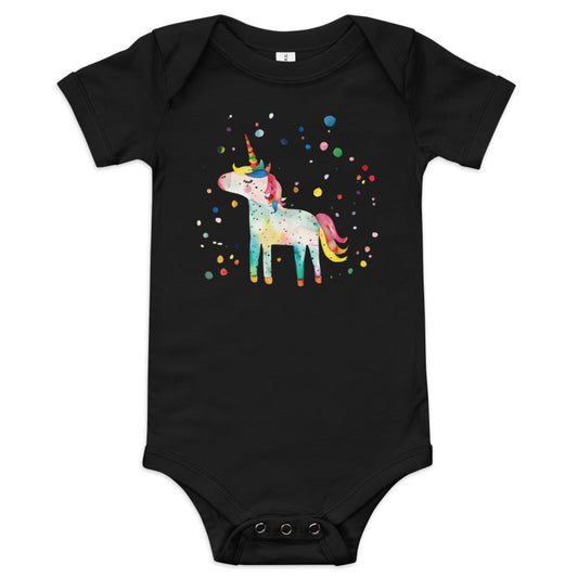 One of a Kind Rainbow Unicorn Baby Onesie | Cute and Cozy | K is for Koala