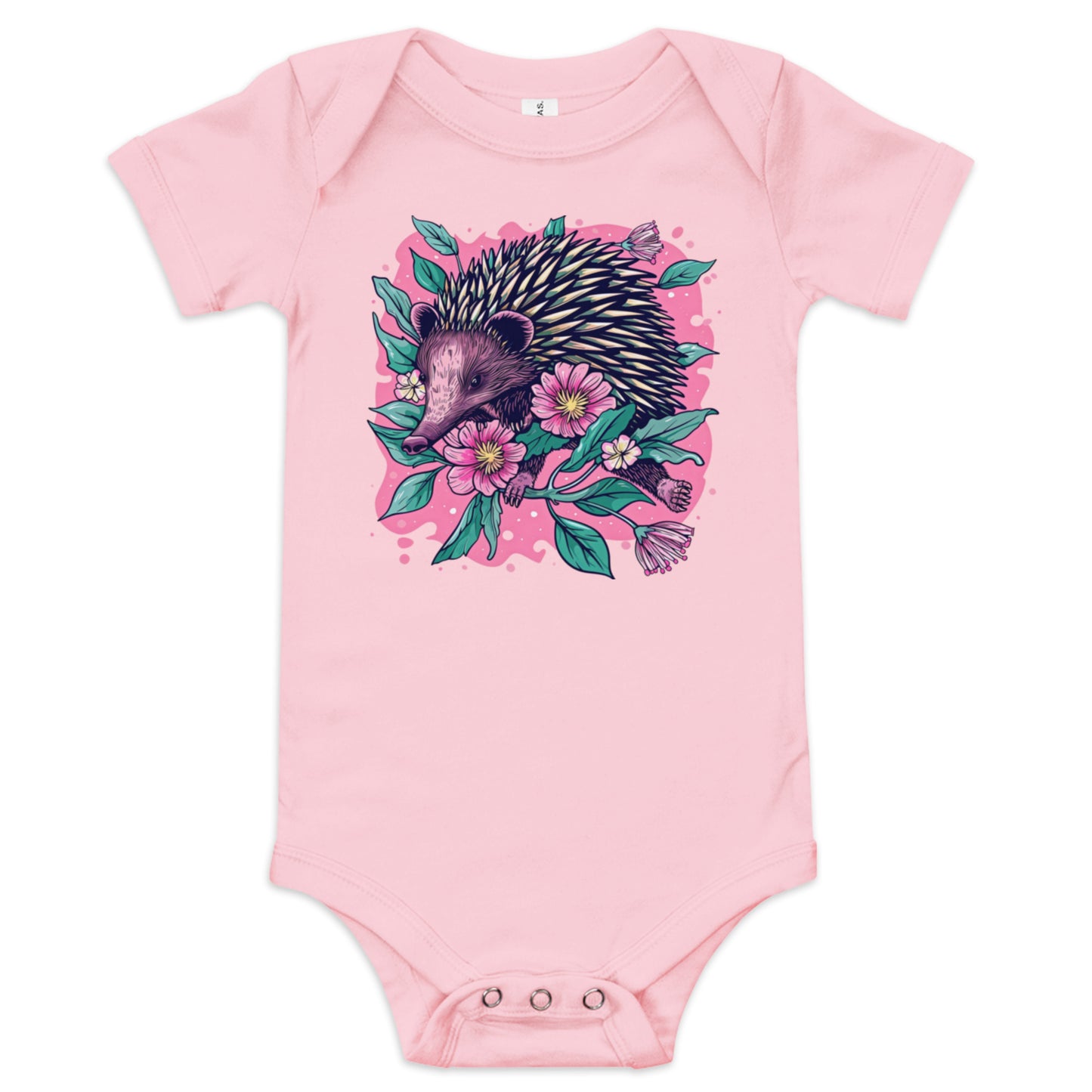 Bloomin' Spike Baby Bodysuit | Pink Echidna Onesie for Babies