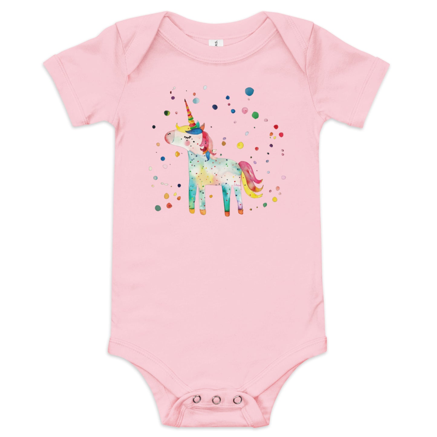 One of a Kind Rainbow Unicorn Baby Onesie | Cute and Cozy | K is for Koala