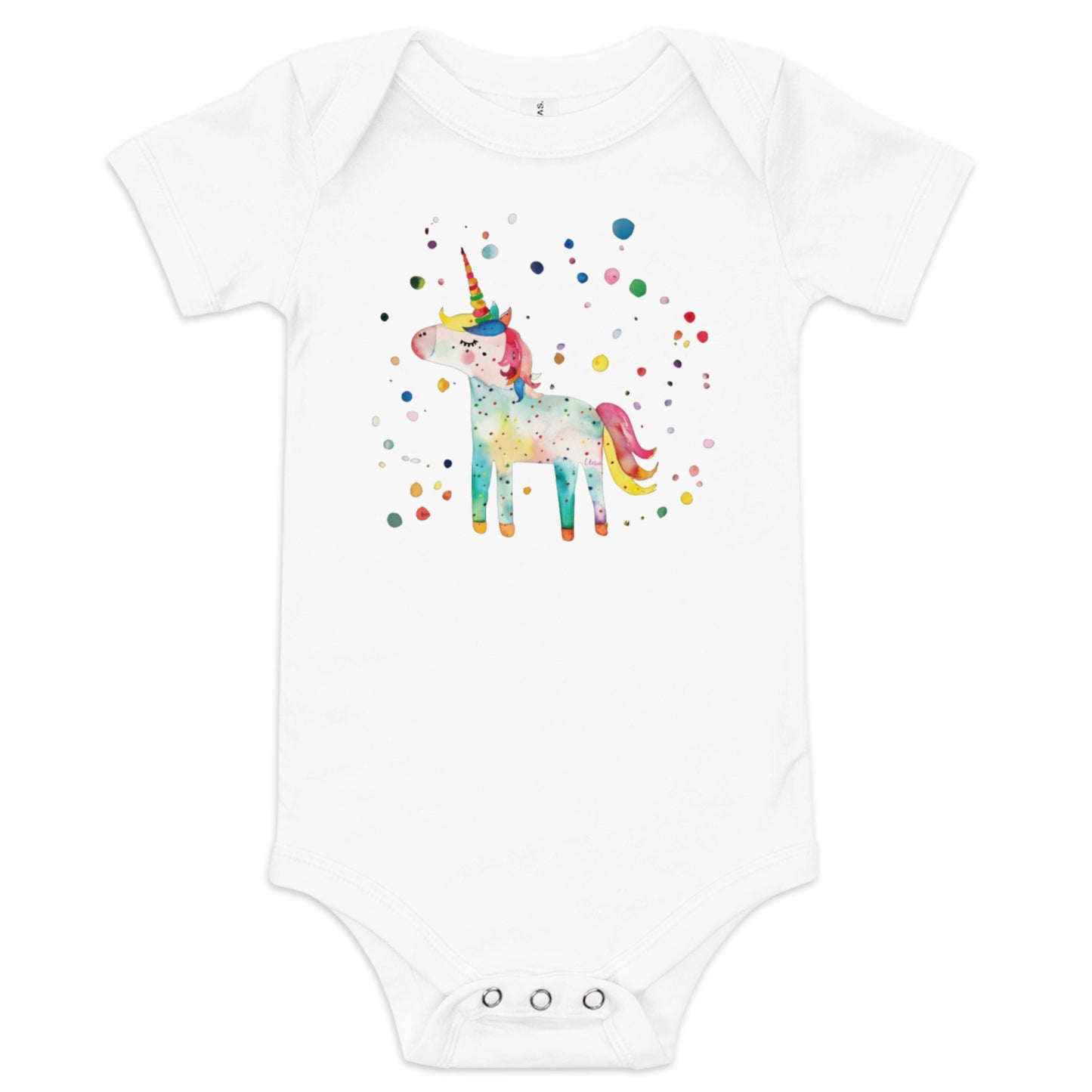 One of a Kind Rainbow Unicorn Baby Onesie | Cute and Cozy | K is for Koala