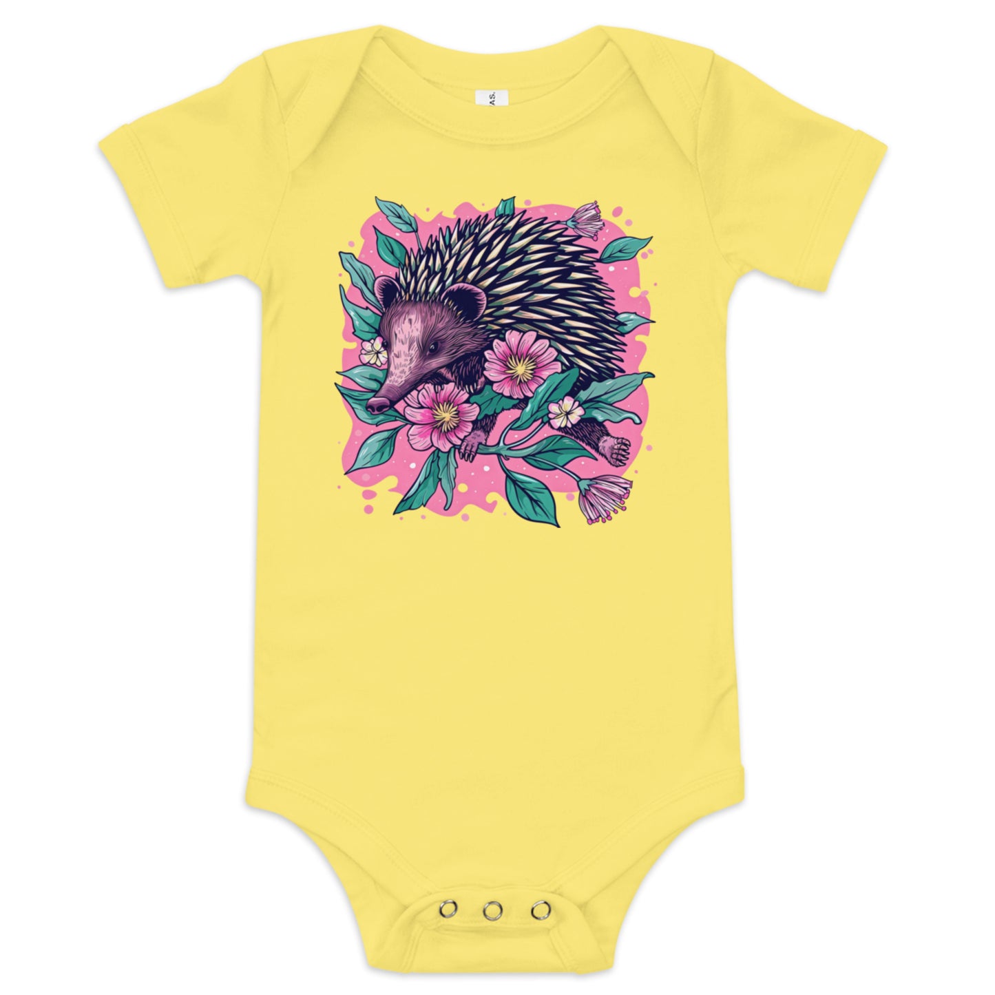 Bloomin' Spike Baby Bodysuit | Pink Echidna Onesie for Babies