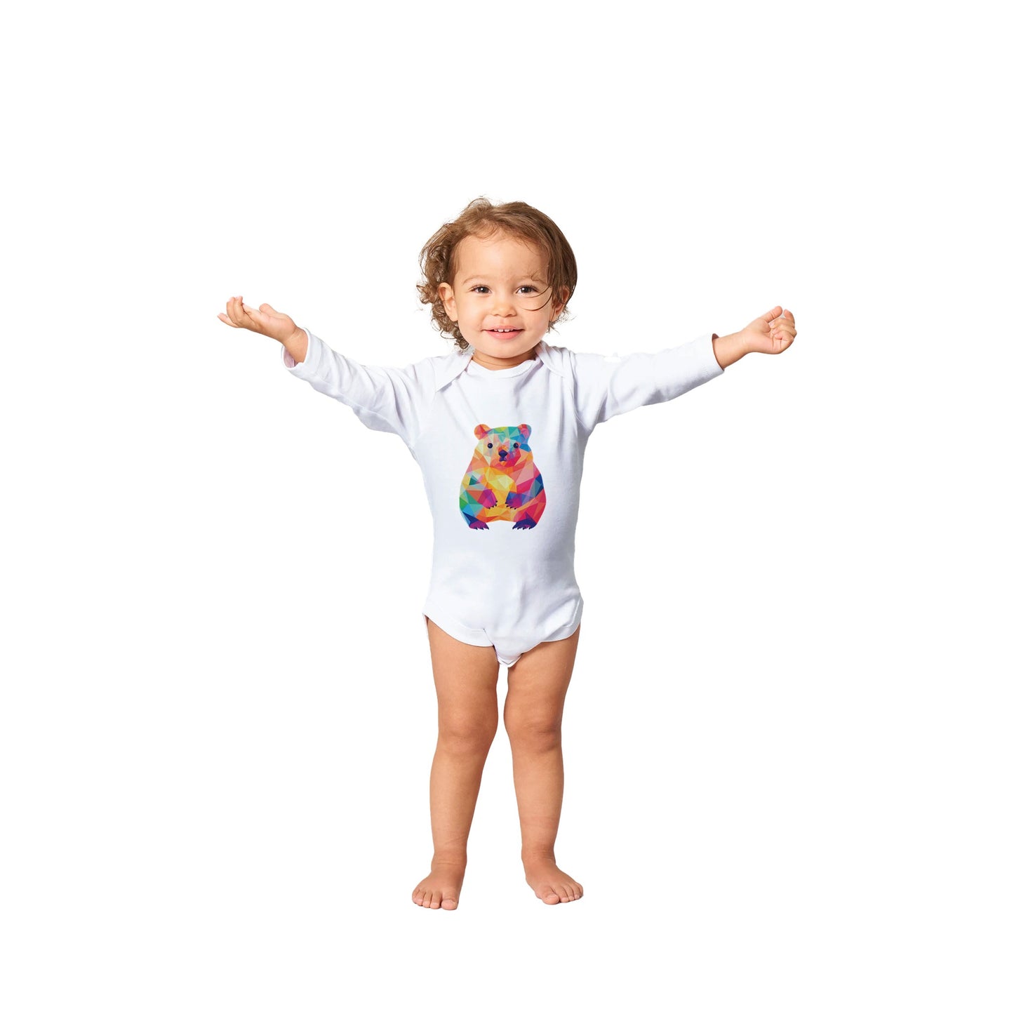 Wombat Pop Classic Baby Long Sleeve Bodysuit | Adorable & Comfy Babywear