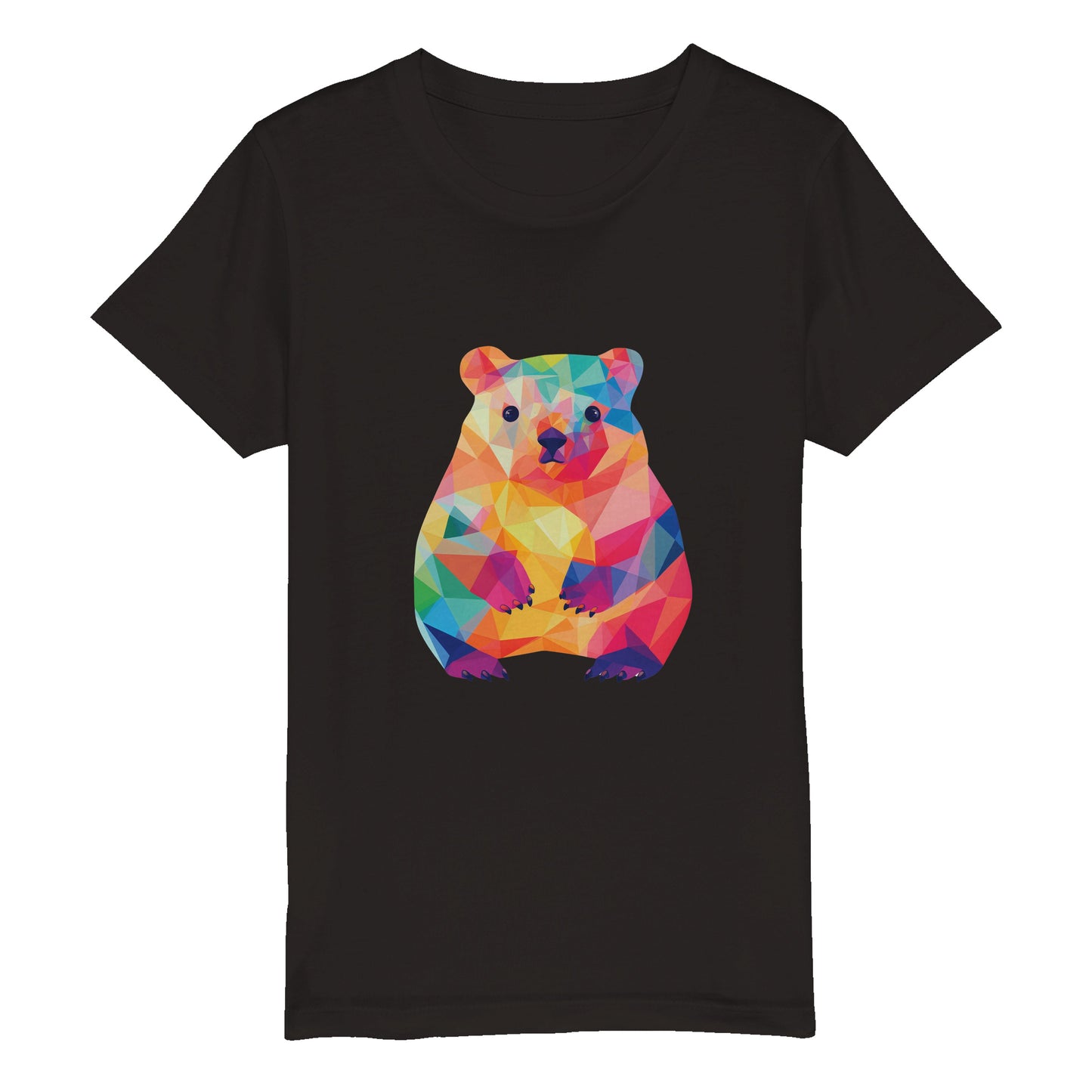 Organic Kids Crewneck T-shirt Wombat Pop | Cute Wombat Shirt for Tweens