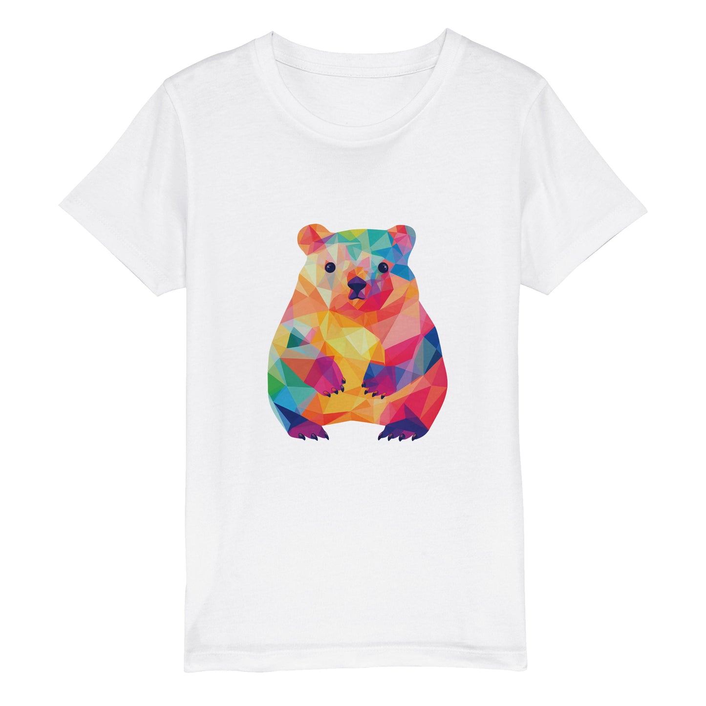 Organic Kids Crewneck T-shirt Wombat Pop | Cute Wombat Shirt for Tweens