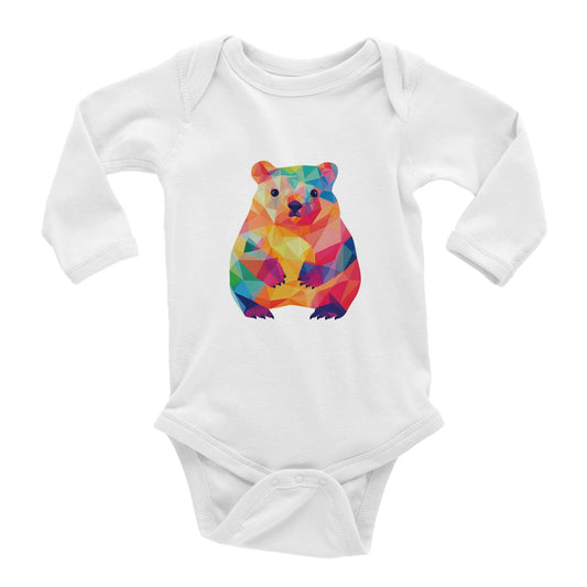 Wombat Pop Classic Baby Long Sleeve Bodysuit | Adorable & Comfy Babywear