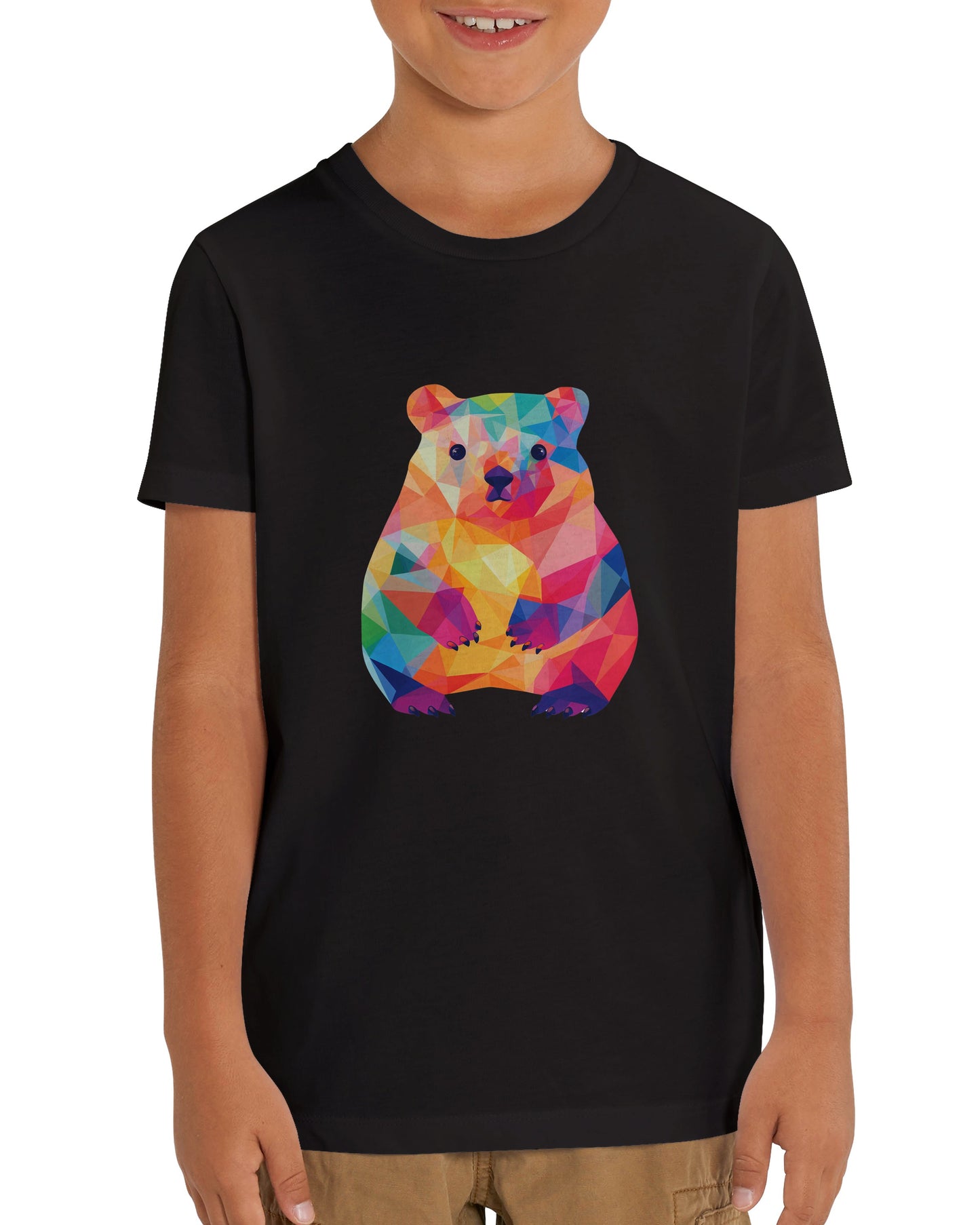 Organic Kids Crewneck T-shirt Wombat Pop | Cute Wombat Shirt for Tweens