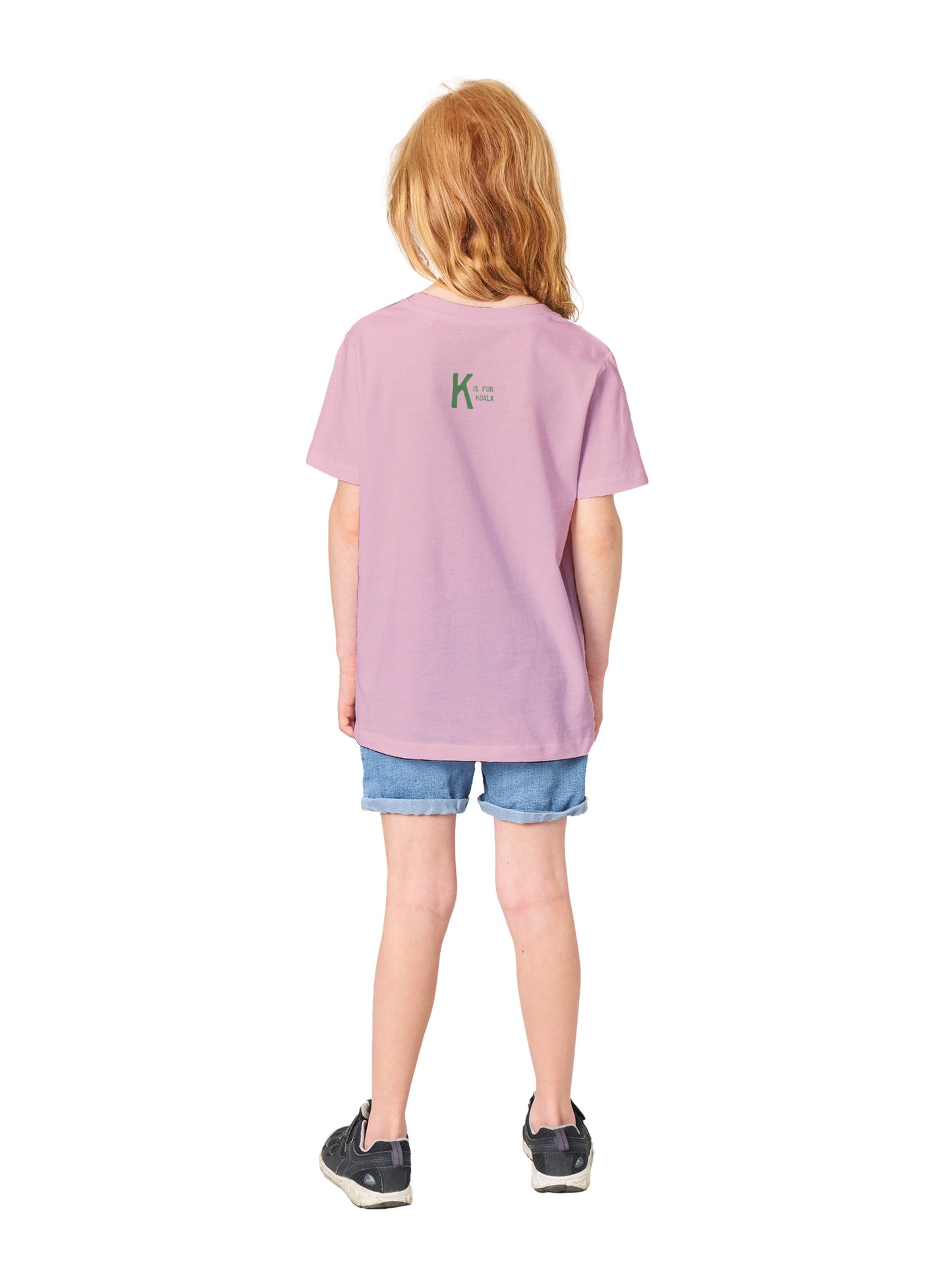 Organic Kids Crewneck T-shirt Wombat Pop | Cute Wombat Shirt for Tweens