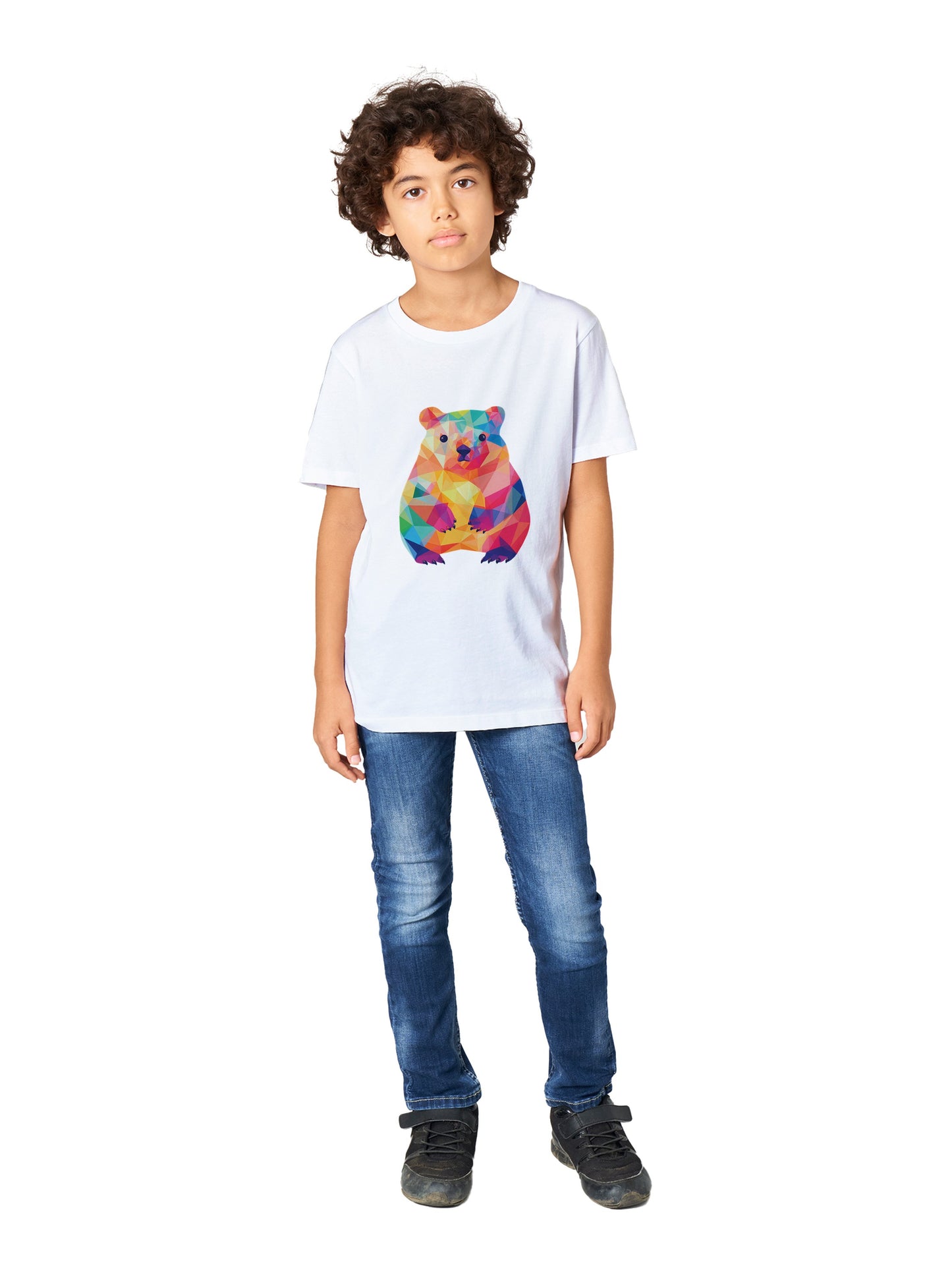 Organic Kids Crewneck T-shirt Wombat Pop | Cute Wombat Shirt for Tweens