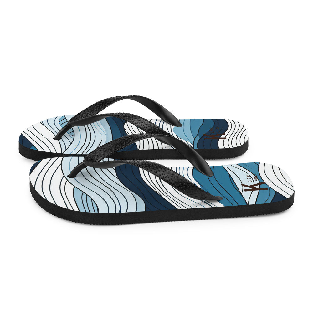 K is for Koala Blue Crush Sole Mates | Unisex Flip Flops for the Beach