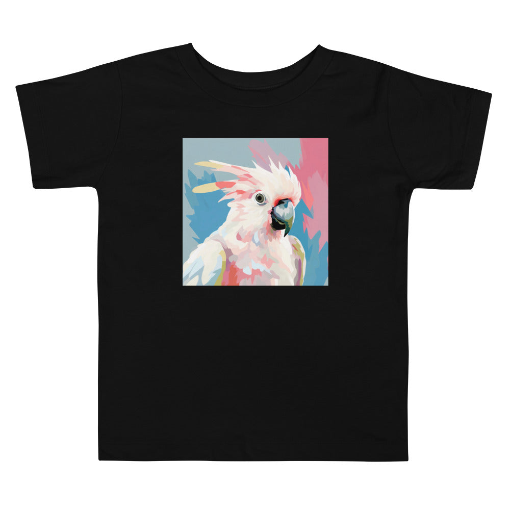 Toddler Short Sleeve Tee Cockatoo Pop Art Print