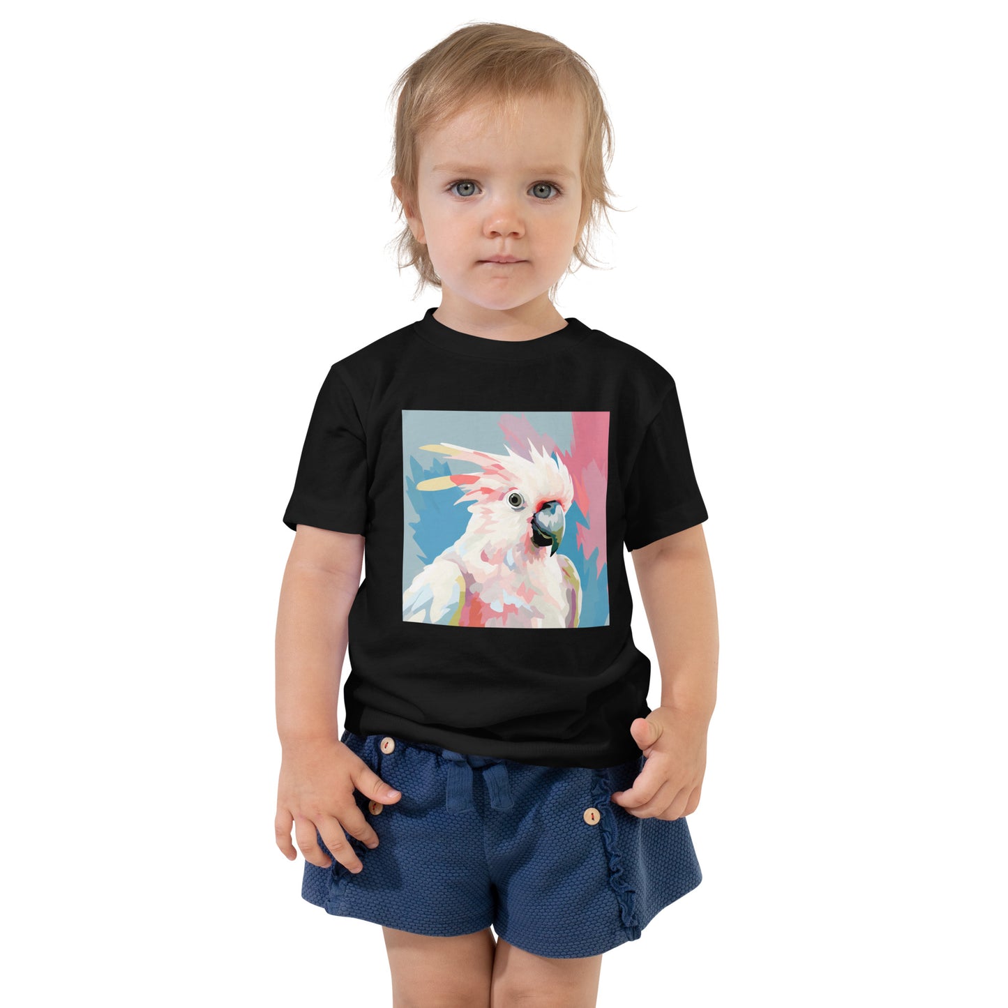 Toddler Short Sleeve Tee Cockatoo Pop Art Print