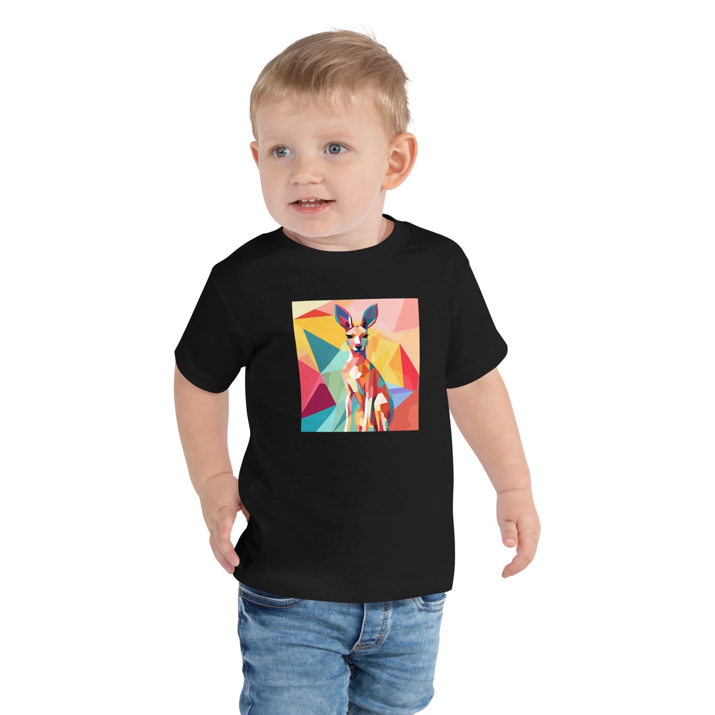 Kangaroo Pop Toddler Short Sleeve Tee | Cute Kids' Kangaroo Shirt