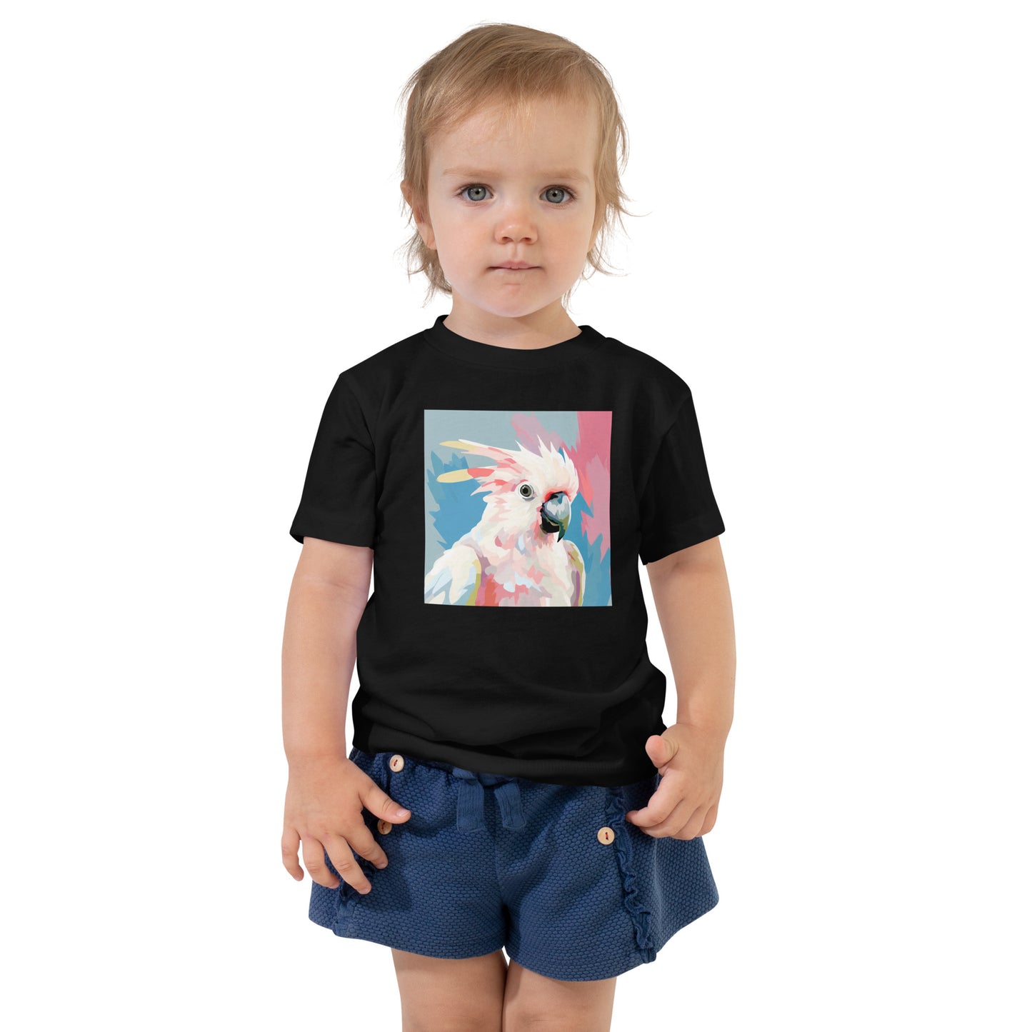 Cockatoo Pop Toddler Short Sleeve Tee | Cute Kids' Bird Shirt