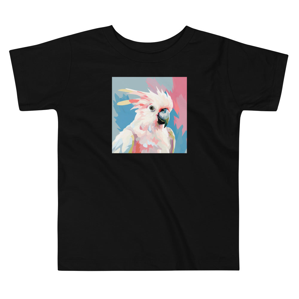 Cockatoo Pop Toddler Short Sleeve Tee | Cute Kids' Bird Shirt