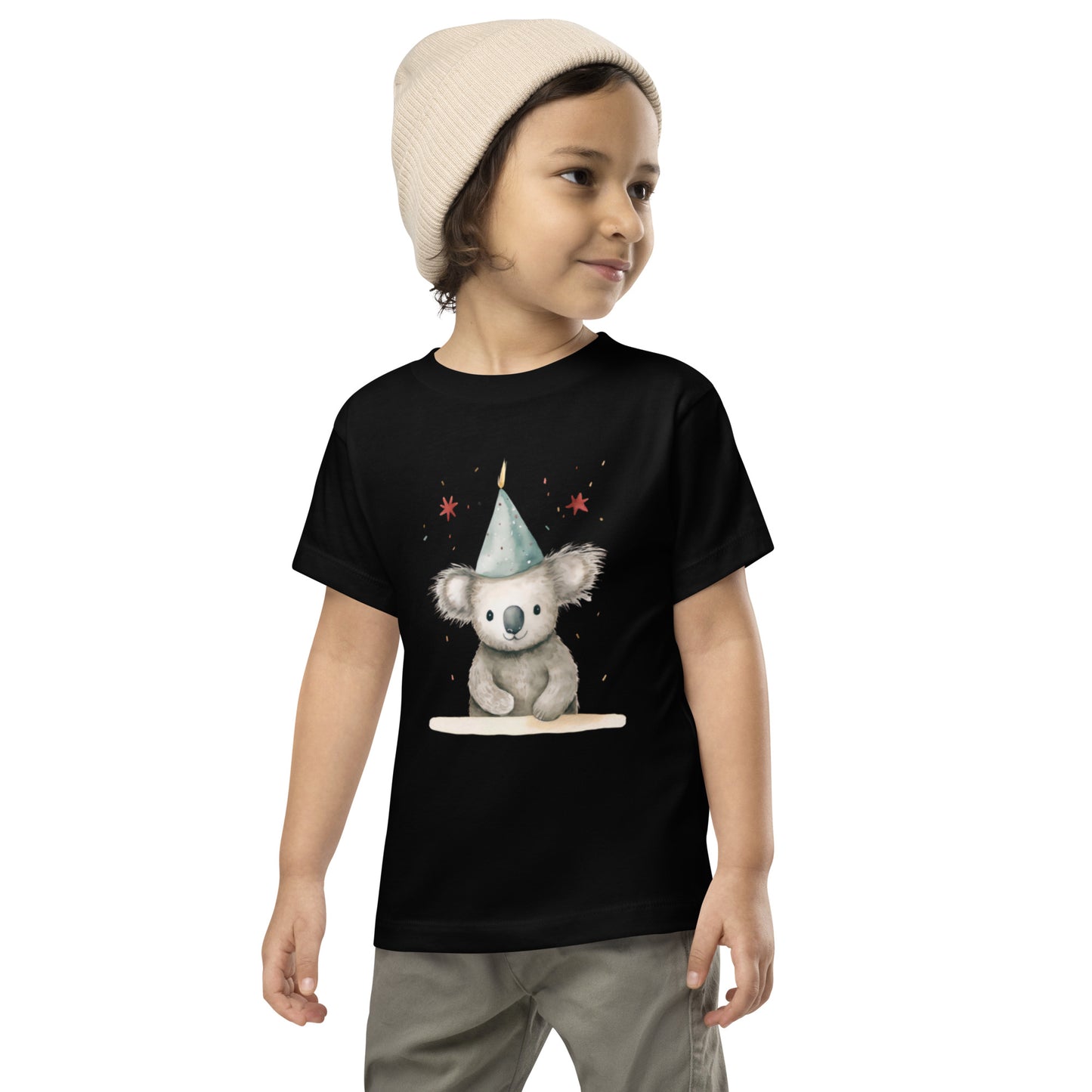 Party Animal Koala Toddler Short Sleeve Tee