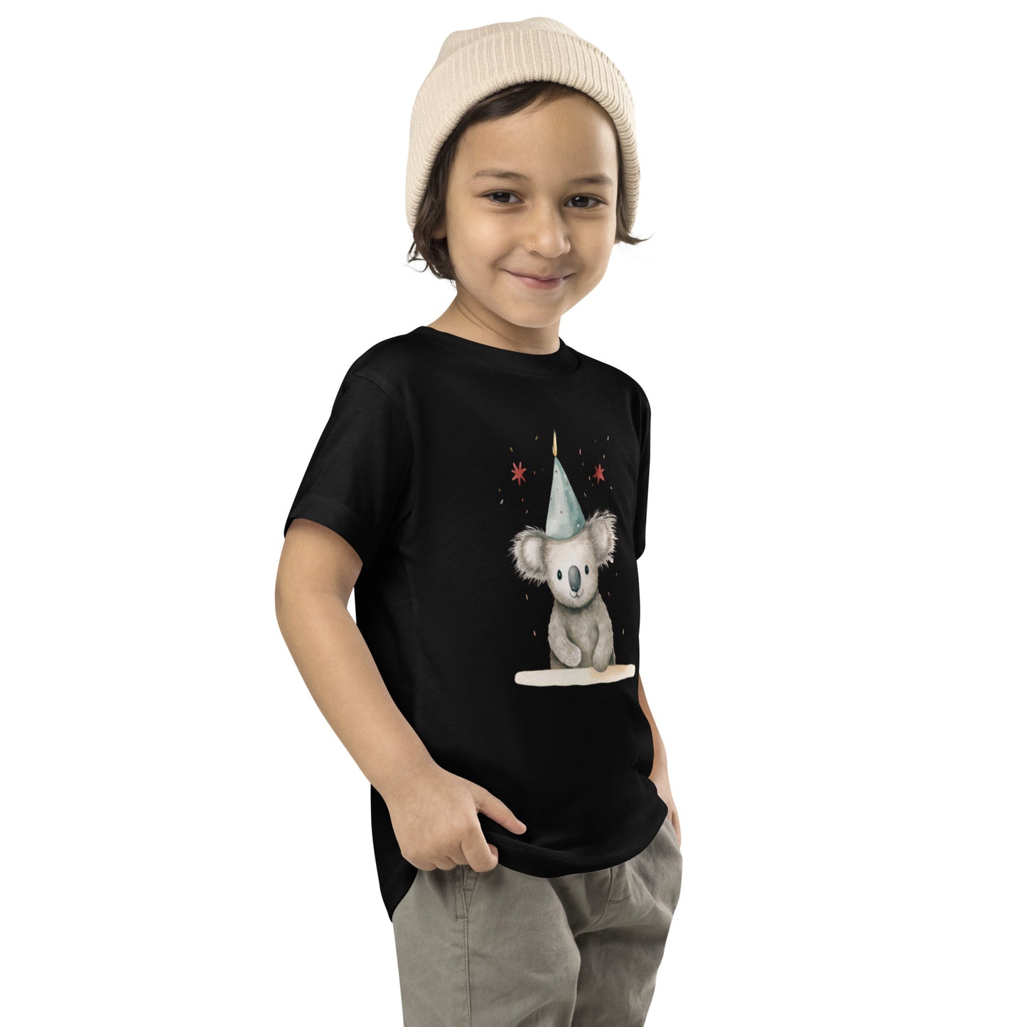 Party Animal Koala Toddler Short Sleeve Tee