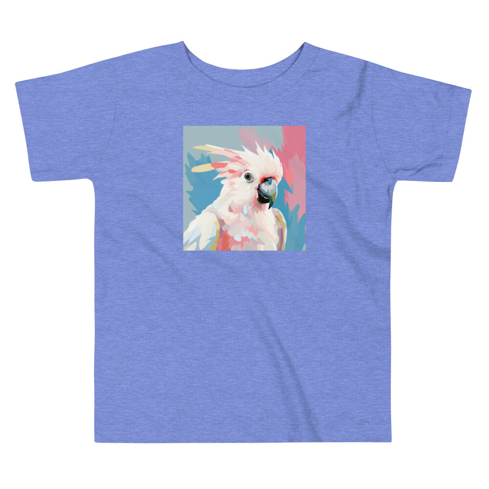 Cockatoo Pop Toddler Short Sleeve Tee | Cute Kids' Bird Shirt