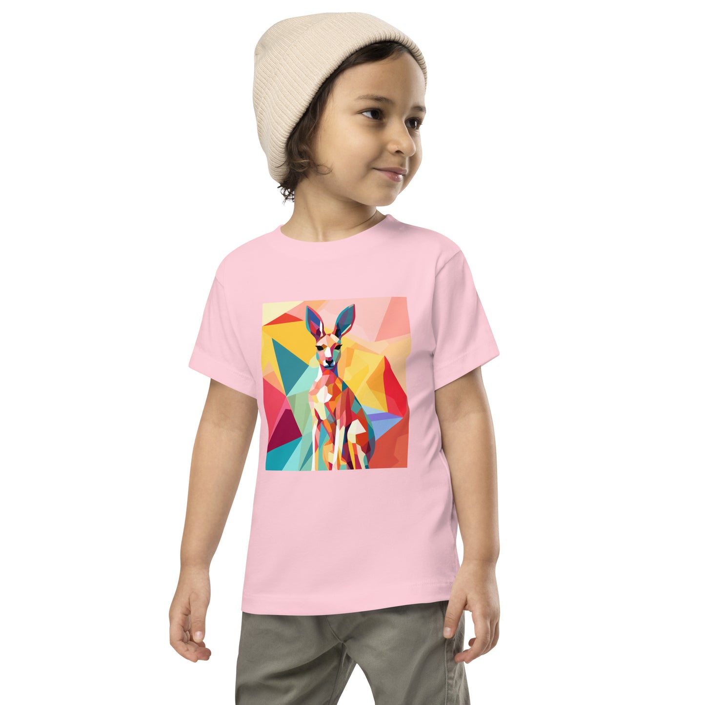 Kangaroo Pop Toddler Short Sleeve Tee | Cute Kids' Kangaroo Shirt