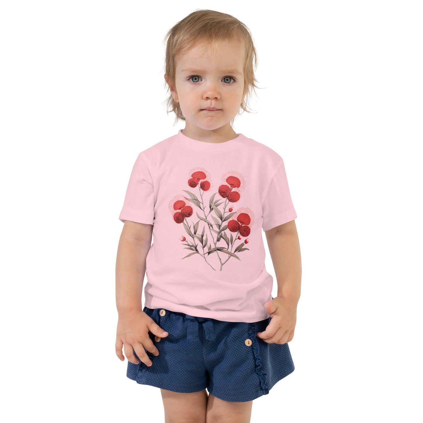 Toddler Bottlebrush Bloom Tee | Boho Floral T-shirt for Kids