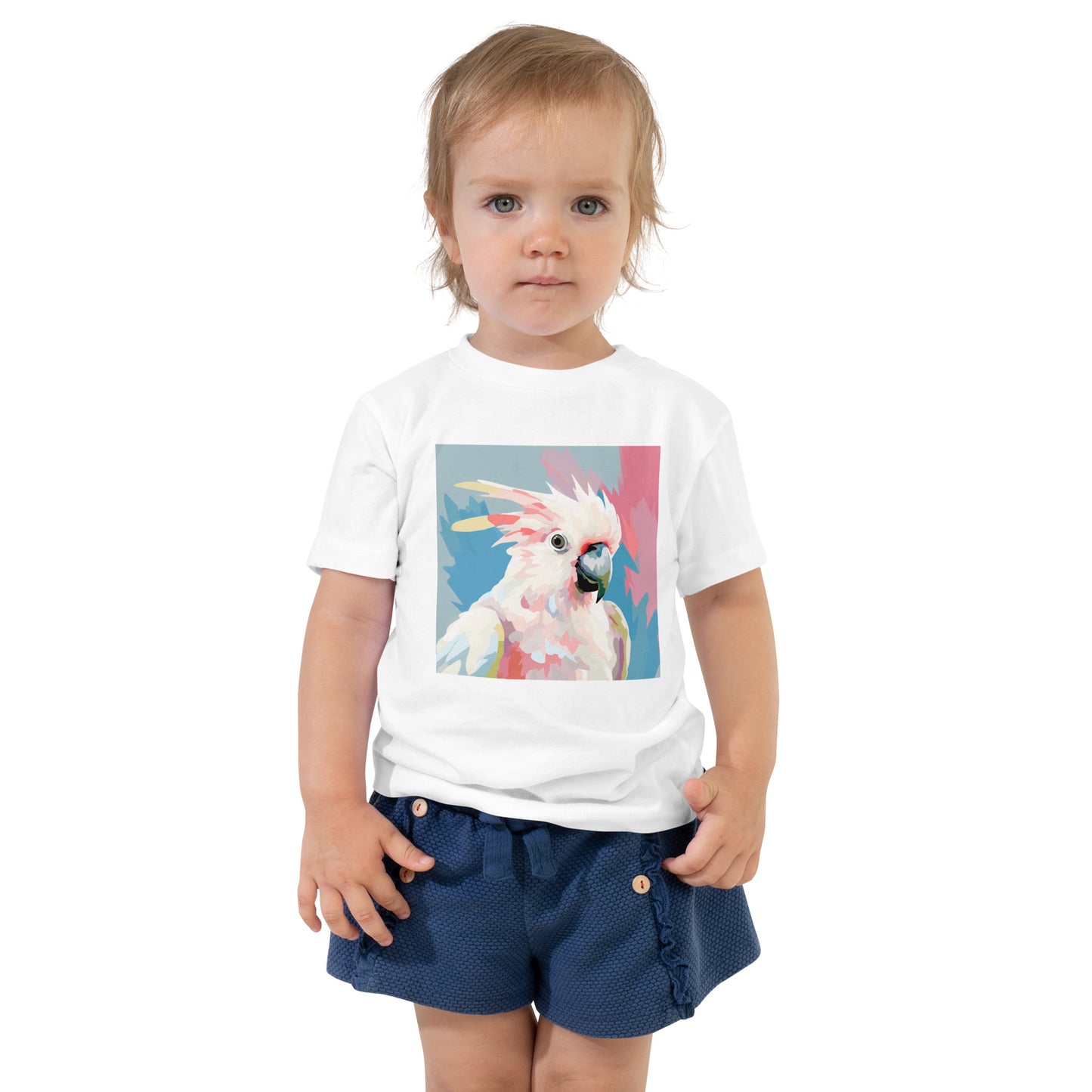 Toddler Short Sleeve Tee Cockatoo Pop Art Print