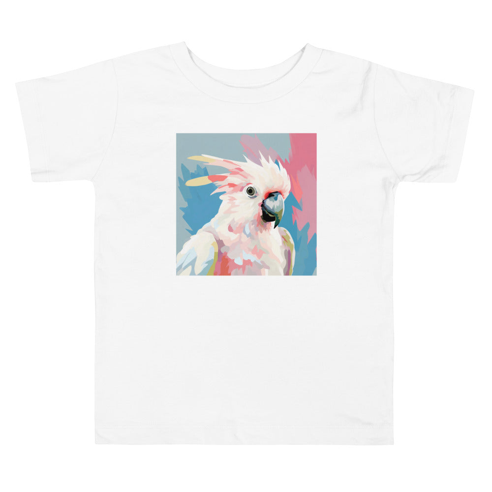 Toddler Short Sleeve Tee Cockatoo Pop Art Print