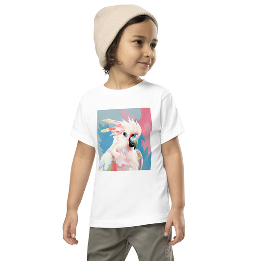 Cockatoo Pop Toddler Short Sleeve Tee | Cute Kids' Bird Shirt