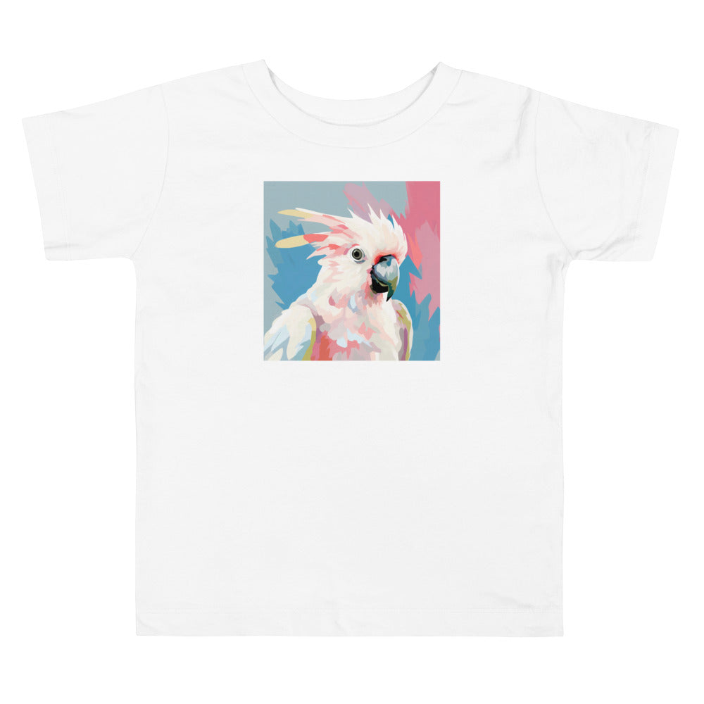 Cockatoo Pop Toddler Short Sleeve Tee | Cute Kids' Bird Shirt