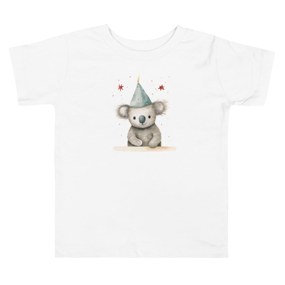 Party Animal Koala Toddler Short Sleeve Tee