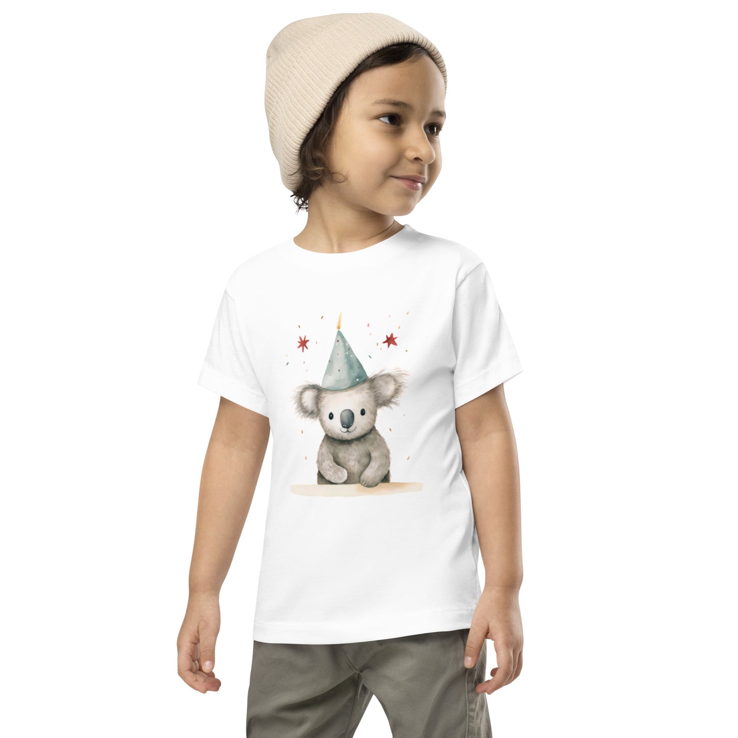 Party Animal Koala Toddler Short Sleeve Tee