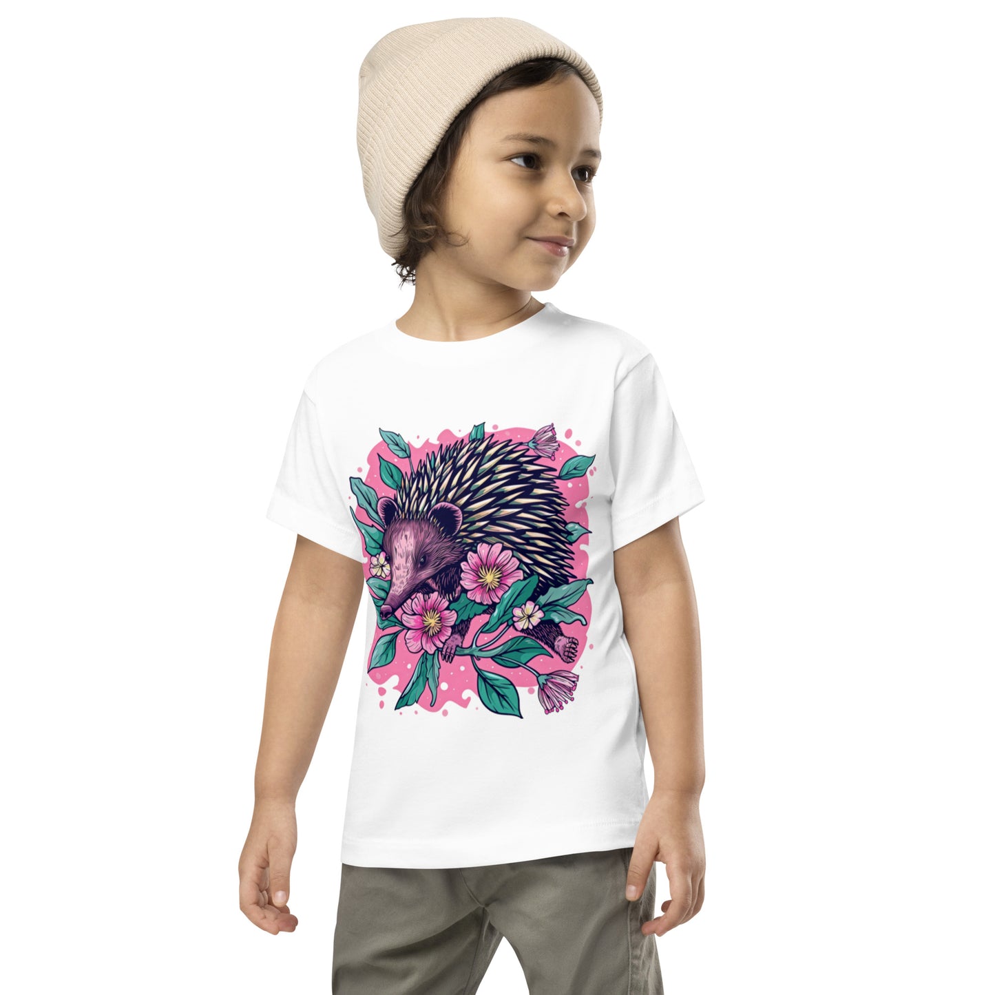 Bloomin' Spike Echidna Toddler Tee | Trendy Echidna Tee for Kids