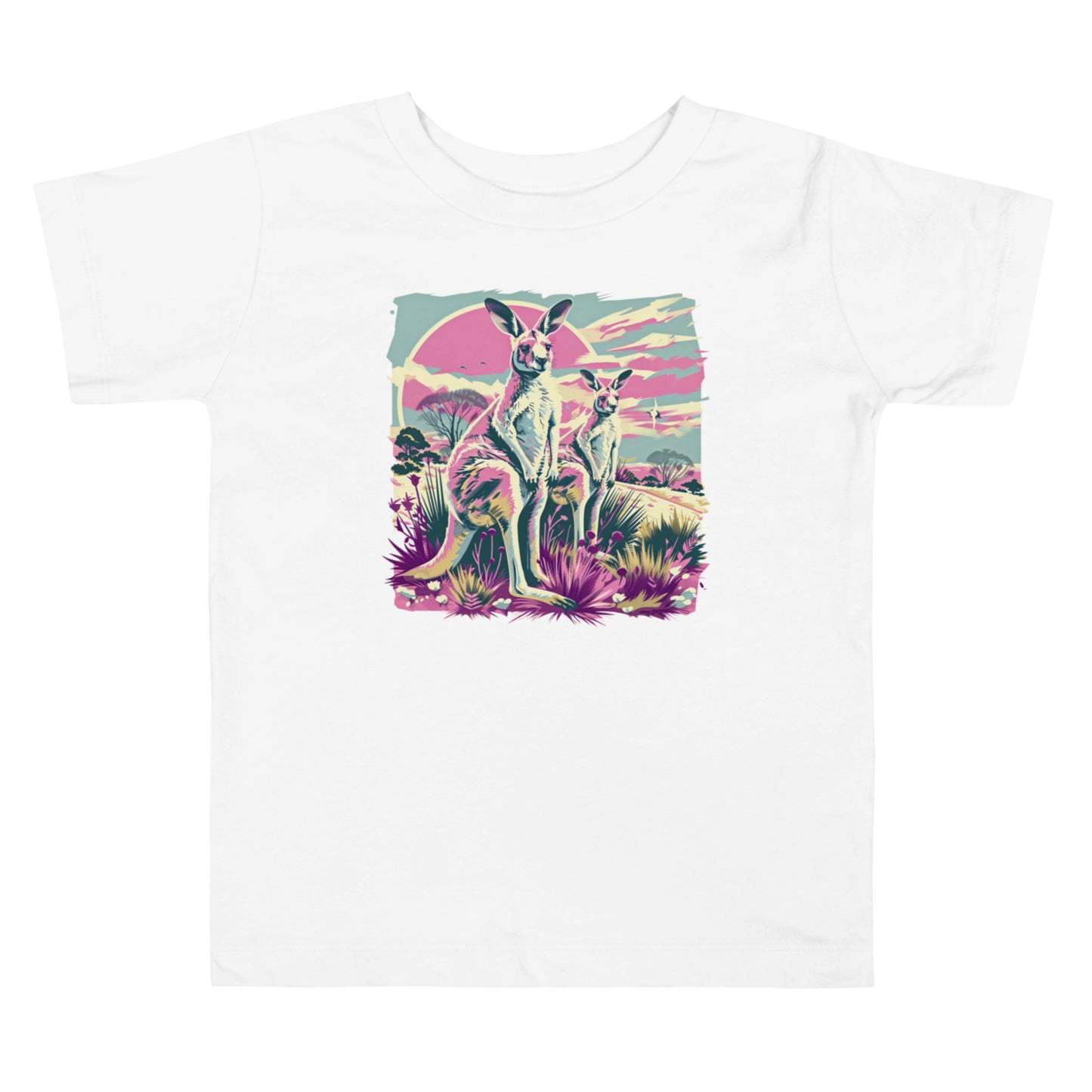 Retro Roovolution Toddler Tee | Trendy Vintage Kangaroo T-shirt for Kids