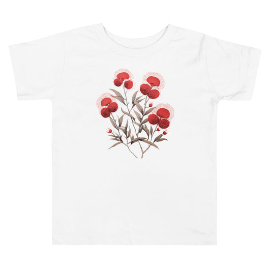 Toddler Bottlebrush Bloom Tee | Boho Floral T-shirt for Kids