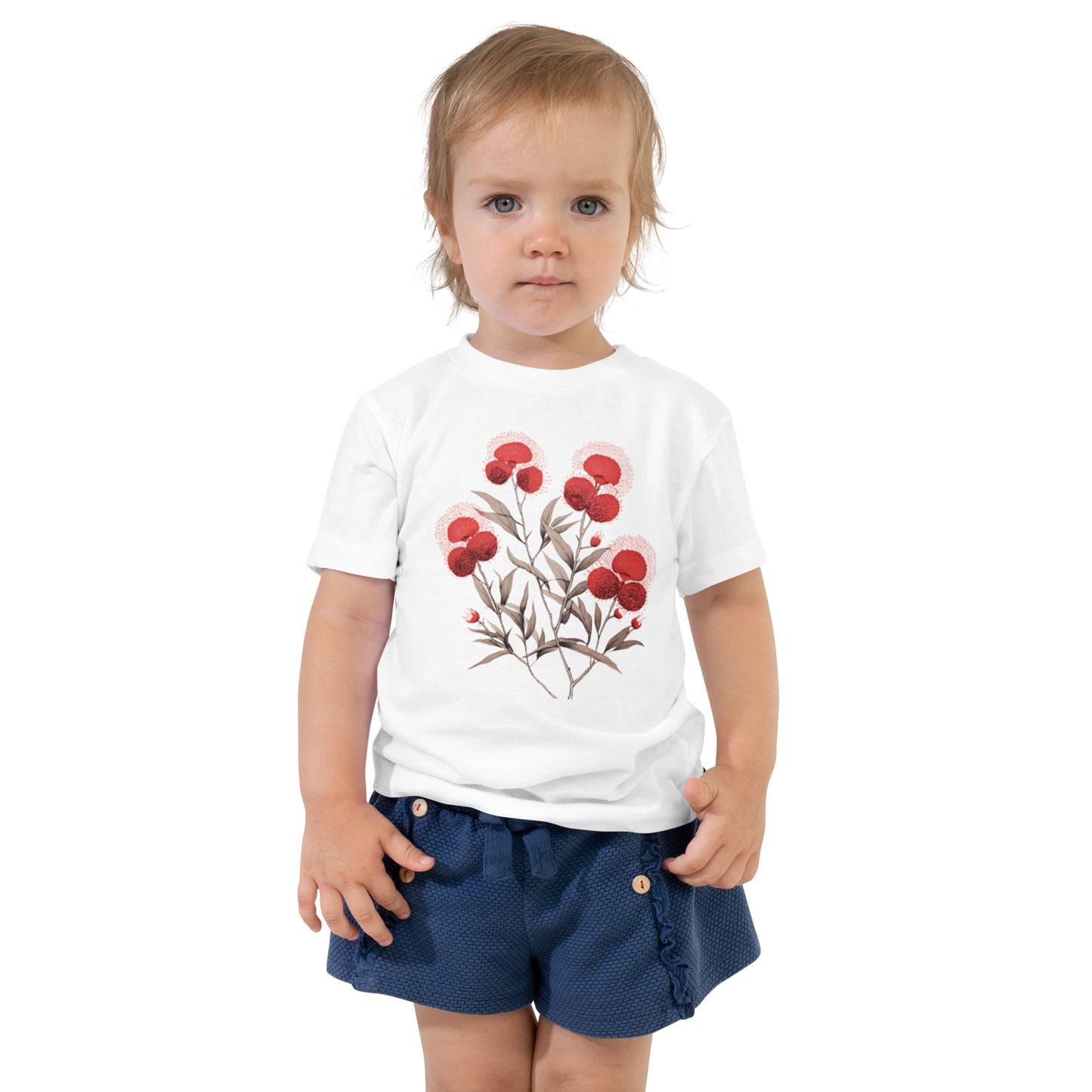 Toddler Bottlebrush Bloom Tee | Boho Floral T-shirt for Kids