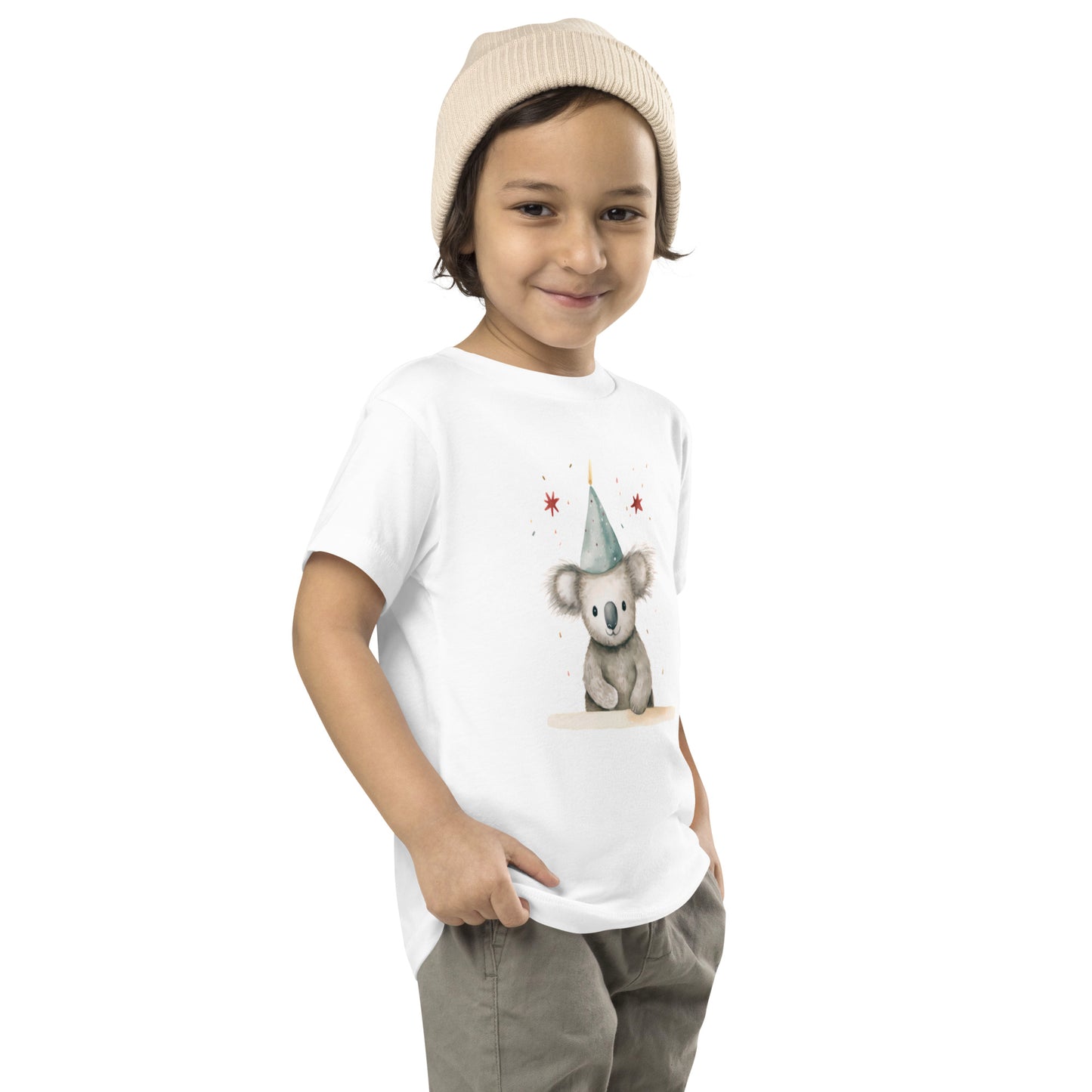 Party Animal Koala Toddler Short Sleeve Tee