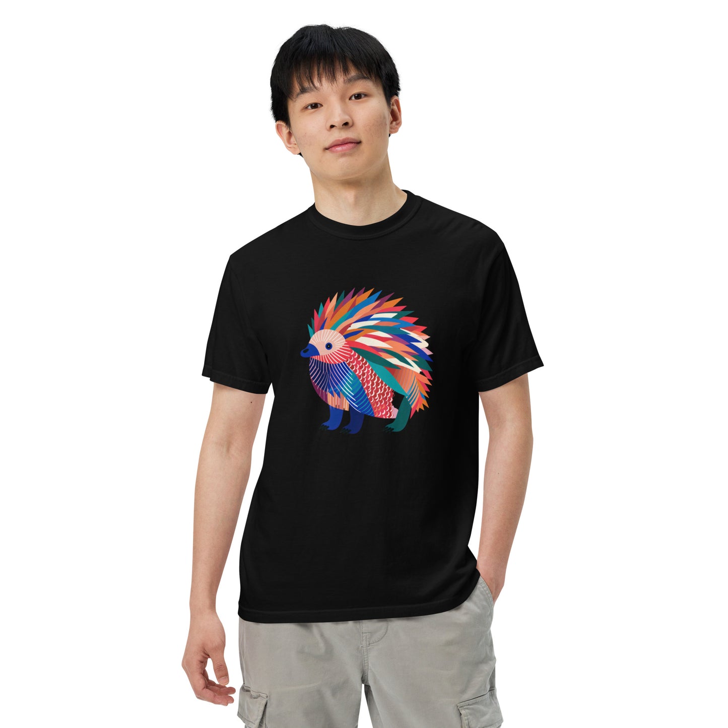 Echidna Pop Unisex garment-dyed heavyweight t-shirt