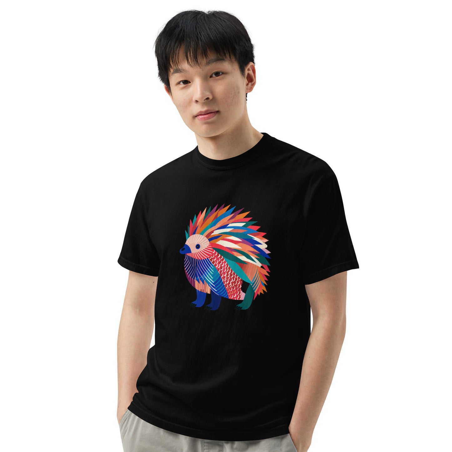 Echidna Pop Unisex garment-dyed heavyweight t-shirt