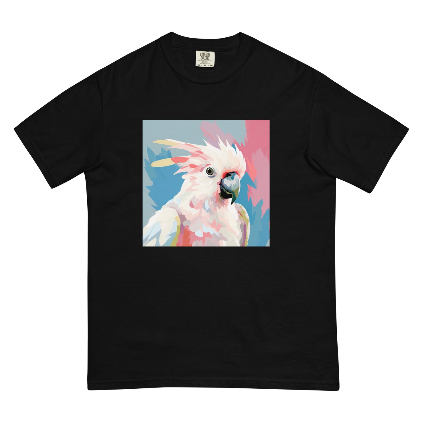 Unisex Cockatoo Pop Garment-Dyed Heavyweight T-shirt | Australian Bird Design