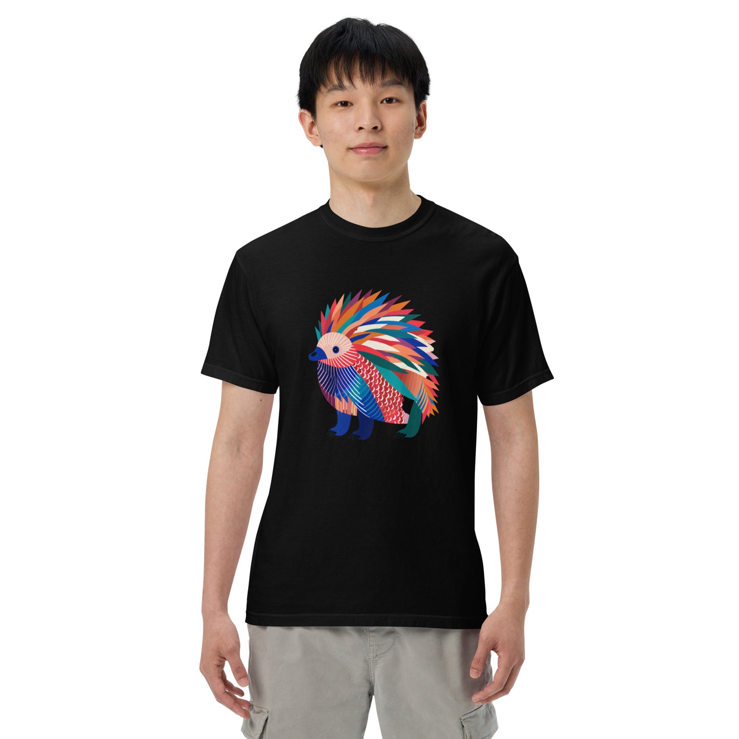 Echidna Pop Unisex garment-dyed heavyweight t-shirt