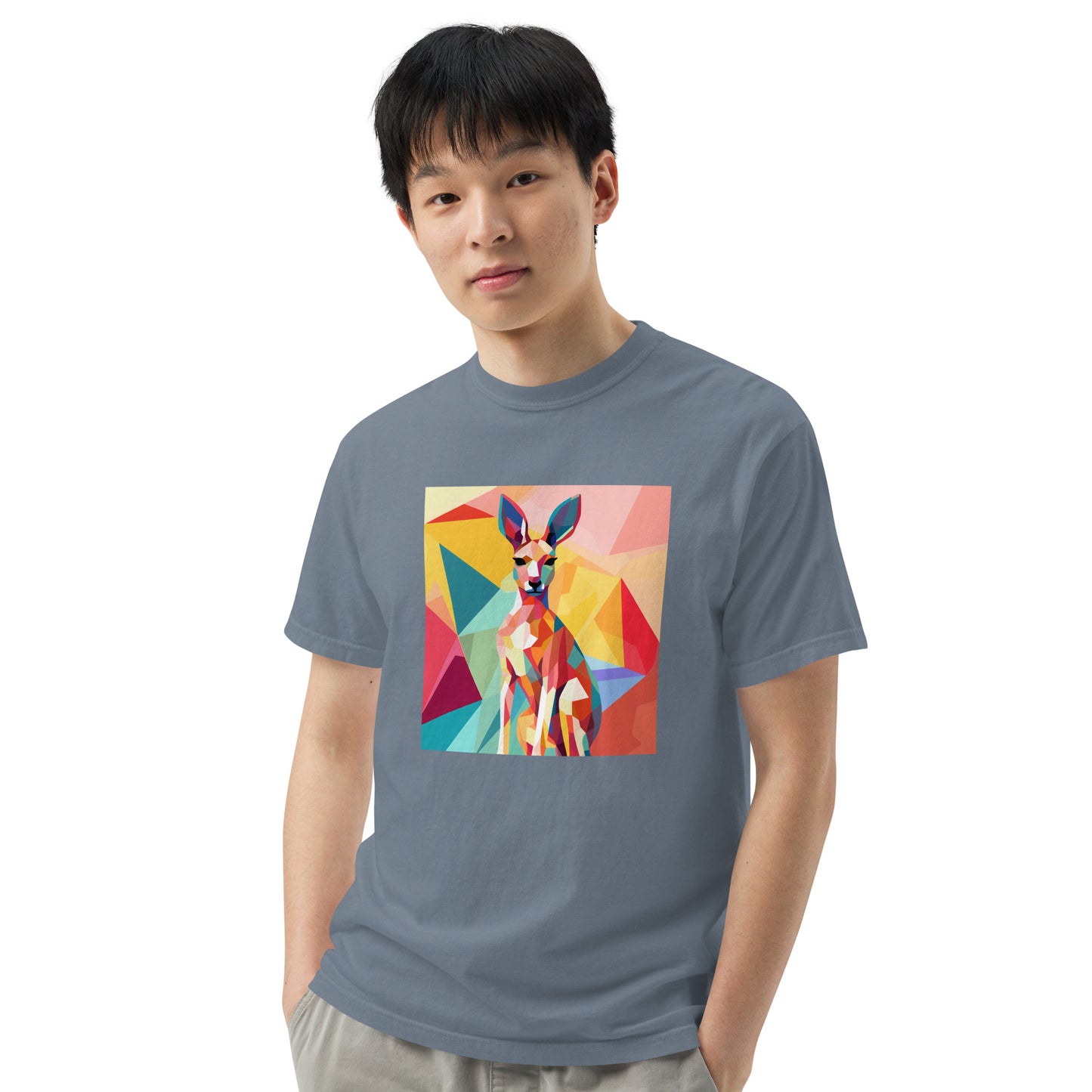 Kanga Pop Unisex Garment-Dyed Heavyweight T-shirt | Australian Wildlife Design