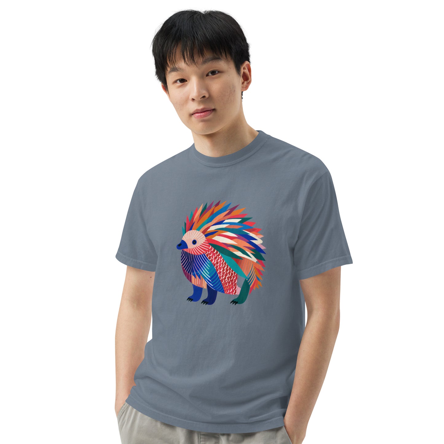 Echidna Pop Unisex garment-dyed heavyweight t-shirt