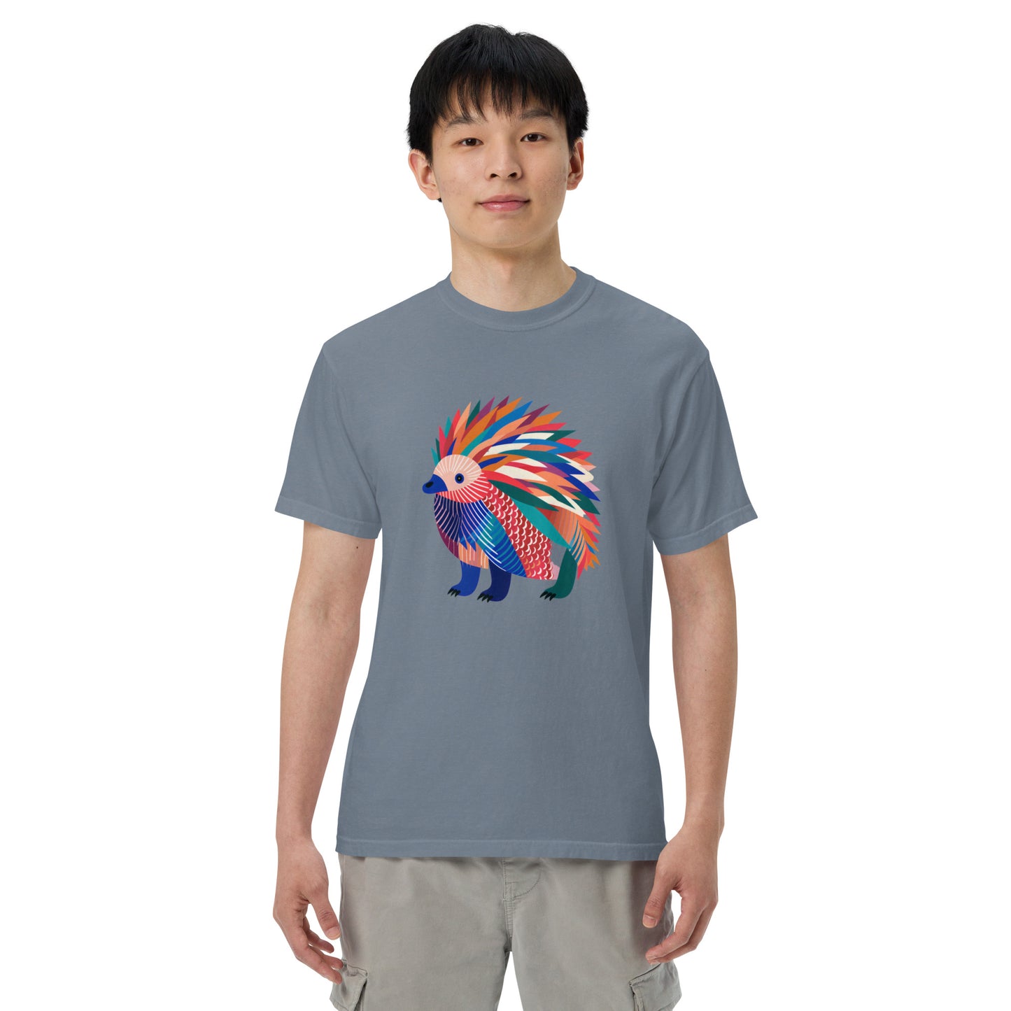 Echidna Pop Unisex garment-dyed heavyweight t-shirt