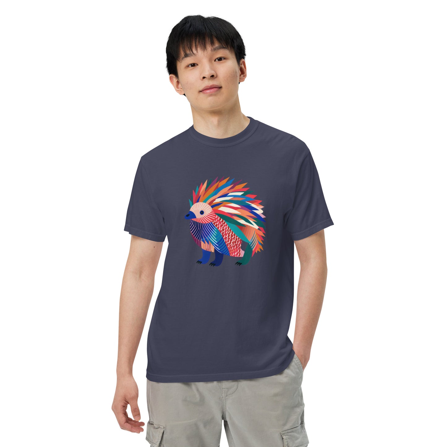 Echidna Pop Unisex garment-dyed heavyweight t-shirt