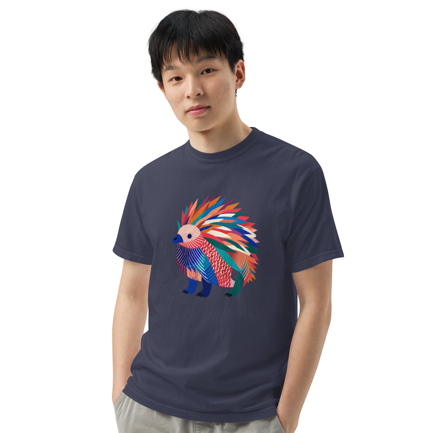 Echidna Pop Unisex garment-dyed heavyweight t-shirt