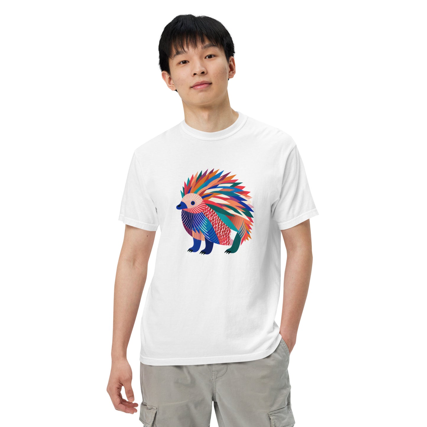 Echidna Pop Unisex garment-dyed heavyweight t-shirt