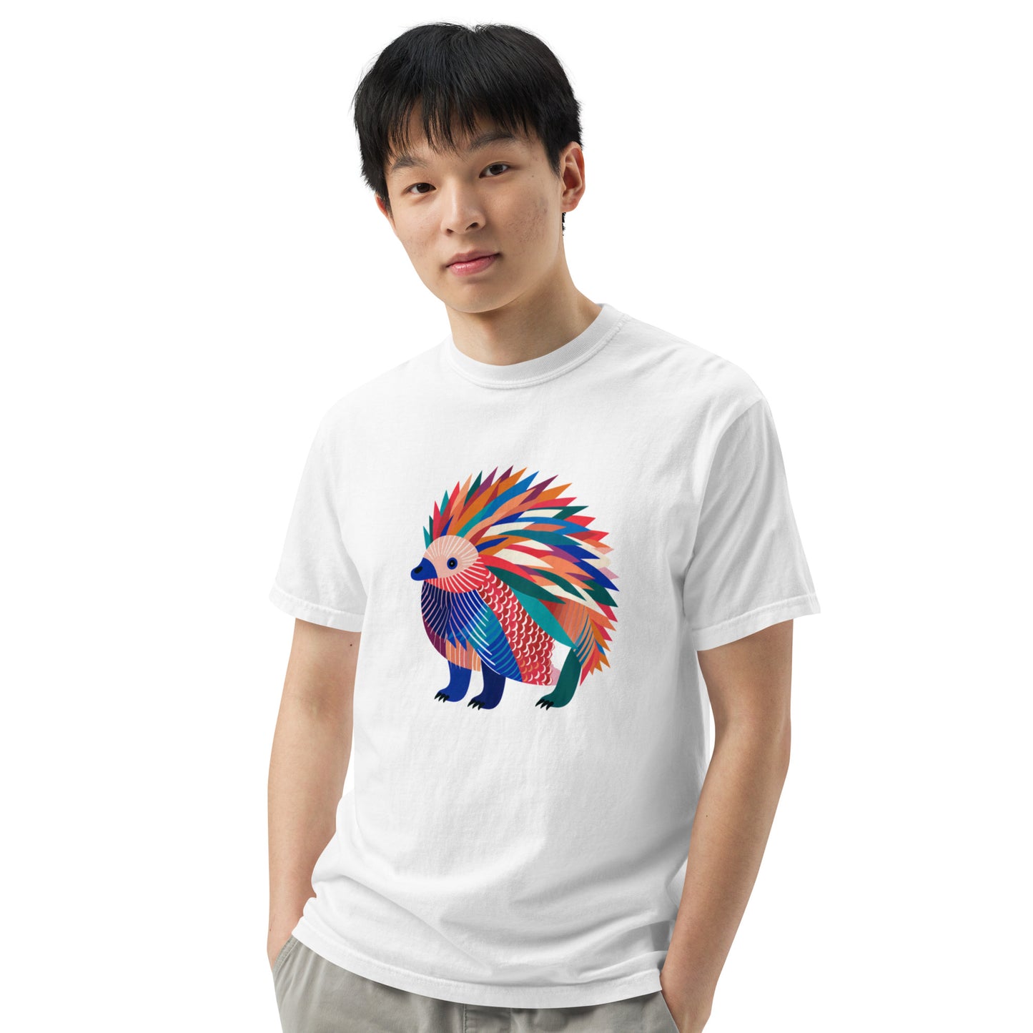 Echidna Pop Unisex garment-dyed heavyweight t-shirt