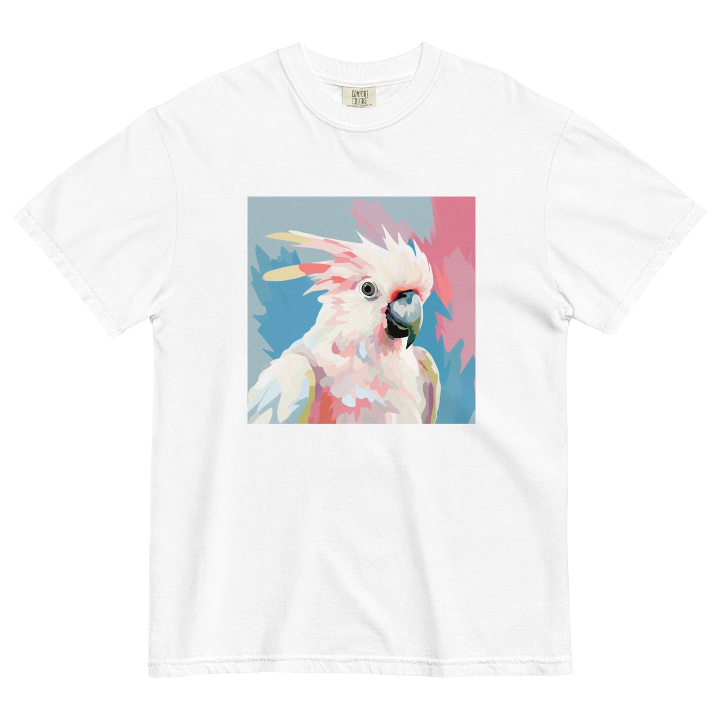 Unisex Cockatoo Pop Garment-Dyed Heavyweight T-shirt | Australian Bird Design